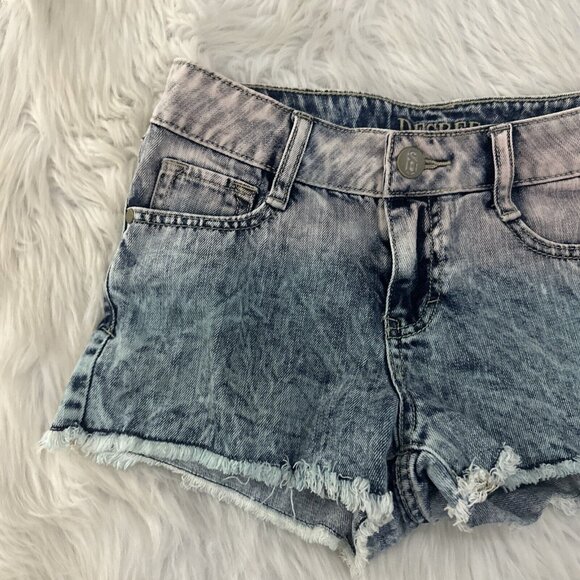 Decree womens acid wash pink ombre cut off shorts 1 y2k sexy - Picture 2 of 12